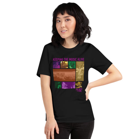 One Note Collage Tee Purple - Unisex